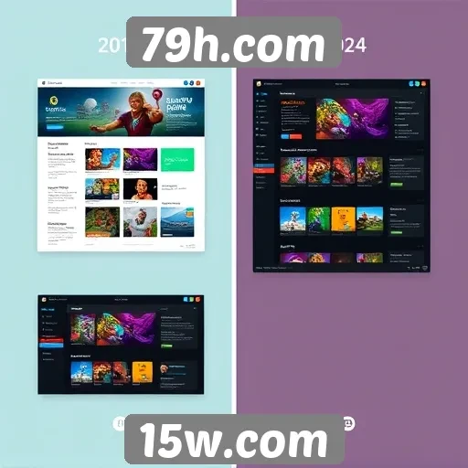 Evolução da interface do usuário no 79h.com